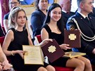 Ocenní získaly i brnnské kolaky Izabela Jefimová (vlevo) a Sára Bukovská,...