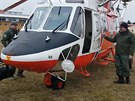 Pilot záchranáského vrtulníku otestoval nové pistávací místo ve Varech