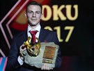 Vladimír Darida s korunkou pro pro vítze ankety  Fotbalista roku 2017.
