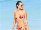 Brazilská modelka Alessandra Ambrosiová vyrazila v mexickém Cancúnu koupat se v...