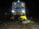Na elezniním pejezdu mezi Troubskem a Ostopovicemi poblí Brna smetl vlak...