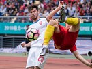 eský záloník Michal Trávník v utkání China Cupu.