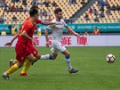 eský záloník Michal Trávník v utkání China Cupu.