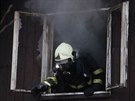 Zásah hasi u poáru celoron obývané chaty v Dolanech na Olomoucku. (26....