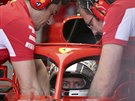 Sebastian Vettel v kvalifikaci na Velkou cenu Austrálie formule 1.