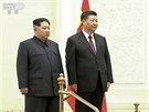 Severokorejský vdce Kim ong-un navtívil ínu a setkal se s prezidentem Si...