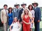 Hvzdy seriálu Dallas: Patrick Duffy, Victoria Principalová, Jim Davis, Larry...