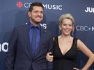 Michael Bublé a Luisana Lopilatová (Vancouver, 25. bezna 2018)