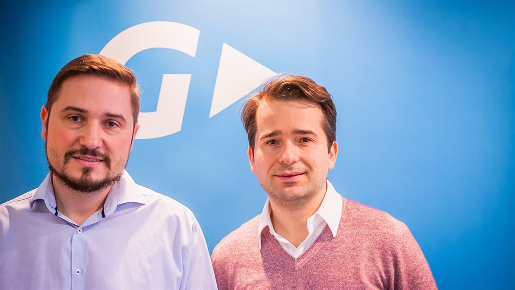 Generální �editel GoPay Michal Babou�ek (vlevo) a zakladatel firmy...