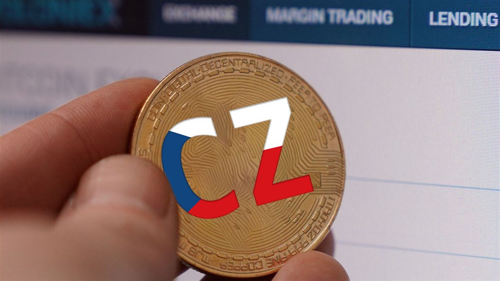 Kolá� ukazující návrh loga nové �eské kryptomince
