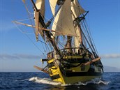 Česká plachetnice La Grace je replika historické lodi z druhé poloviny 18....