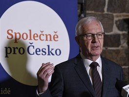 Neúspěšný kandidát na prezidenta Jiří Drahoš oznámil 20. března 2018 v Praze,...