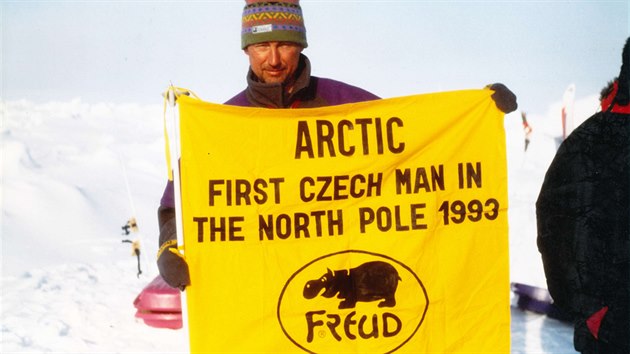 Na severn�m p�lu. Miroslav Jake� tam Freudovu
fl�sovou soupravu donesl v roce 1993.