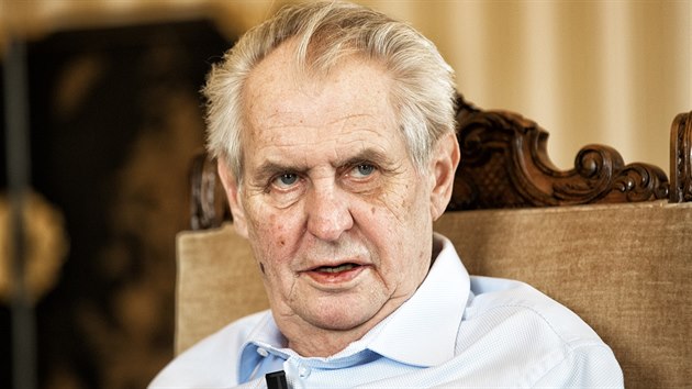 Prezident Milo� Zeman p�i rozhovoru pro MF DNES (20. b�ezna 2018)