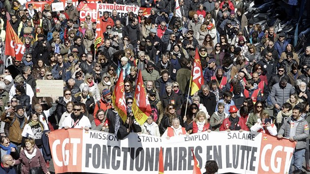 Francii ochromila generální stávka odborářů. (22. března 2018)