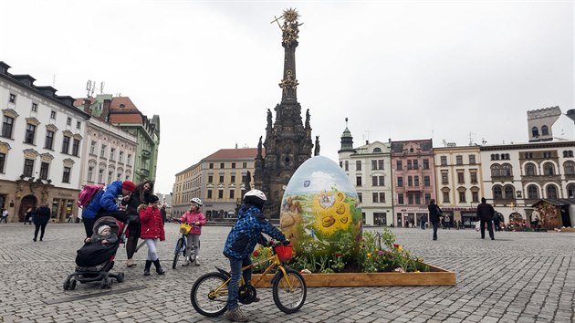 Olomouck Horn nmst ozdobila ob kraslice, kter pochz z Chorvatska.