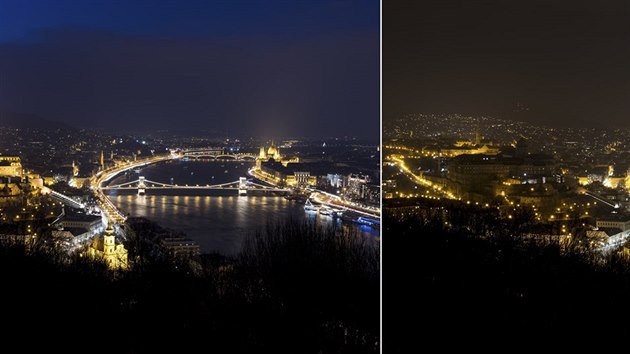 Hodina Zem se na planet kon postupn podle asovch psem od 20:30 do 21:30 mstnho asu. Zhasl i Budnsk hrad v Budapeti. (24. bezna 2018)