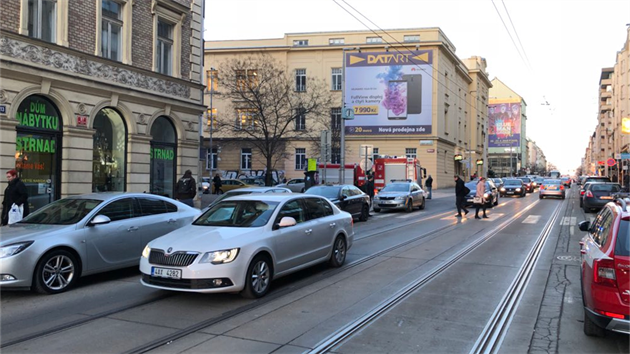 Hasiči zasahovali u poškozeného plynového potrubí na pražské Floře (21.3.2018)