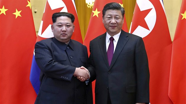 Severokorejsk vdce Kim ong-un navtvil nu a setkal se s prezidentem Si in-pchingem. (28. bezna 2018)