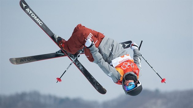 Gus Kenworthy na zimn olympid v jihokorejskm Pchjongchangu (18. nora 2018)