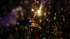 Barcelona. Protesty proti panlské prokuratue, která obalovala tináct...