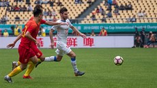 eský záloník Michal Trávník v utkání China Cupu.