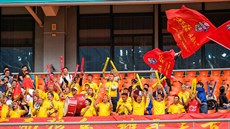 Čínské publikum při utkání China Cupu mezi Čínou a Českem.