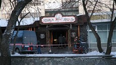 Ruský klub v Permu, kde po výbuchu zábavní pyrotechniky zemelo pes sto lidí...