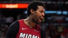 James Johnson z Miami je spokojený se svým výkonem proti Denveru.