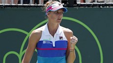 Karolína Plí�ková pro�la na turnaji v Miami do t�etího kola.