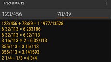 Fractal MK-12 je výkonný kalkulátor zlomk.