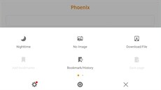 Phoenix browser nabízí adu uitených funkcí.