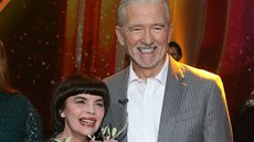Mireille Mathieu a Patrick Duffy vystoupili v nmecké televizi (24. bezna...
