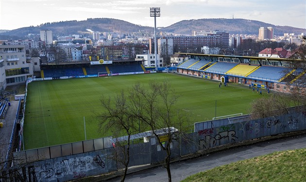 Pohled na stadion fotbalist Zlína