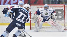 Zklamání hokejist Plzn po úvodním semifinále play off hokejové extraligy - ilustraní foto.