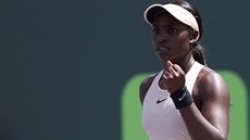 Americká tenistka Sloane Stephensová na turnaji v Miami