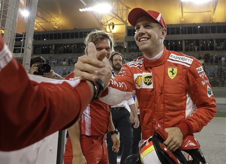 Sebastian Vettel, vítz kvalifikace na Velkou cenu Bahrajnu