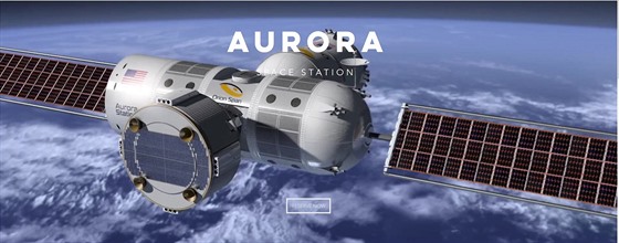 Vizualizace plnánovaného vesmírného hotelu Aurora