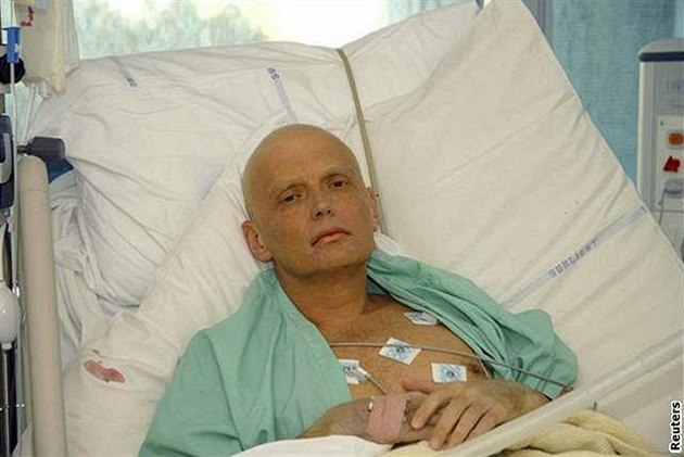 Alexander Litvin�nko v londýnské nemocnici.