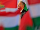 Maarský premiér Viktor Orbán na pedvolebním mítinku v Székesfehérváru (6....