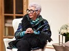 Iris Apfelová na konferenci 100 Years of Iconic Design (10. íjna 2016)