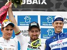 Nejrychlejí ti cyklisté závodu Paí-Roubaix: vítz Peter Sagan ze Slovenska...