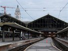 Prázdné nádraí Gare de Lyon v Paíi. (3.4.2018)