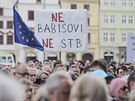 Plze, 9.4.2018. Protest proti Andreji Babiovi