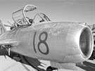Sthaka MiG-15 UTI. V takovm stroji se vydal Gagarin na svj posledn let.