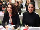 Iva Uchytilová a Tereza Vlková v porot semifinále eské Miss 2018