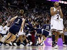 Basketbalistky z Notre Dame oslavují titul z NCAA,  Morgan Williamová z...