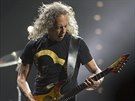 Kirk Hammett z Metalliky na koncertu z Worldwired Tour v praské O2 aren 2....