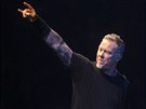 James Hetfield z Metalliky na koncertu z Worldwired Tour v pražské O2 areně 2....