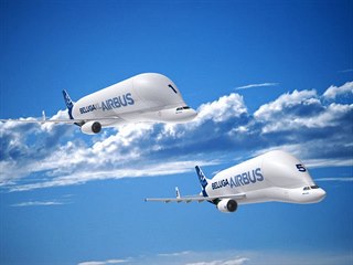 Beluga XL vychází z nákladního letadla Airbus A330-200, Airbus je používá pro...